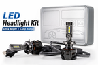 Ultra Bright LED Headlight Bulbs Kit – 5000W High Power, Cool White Beam, Long Range Visibility, Universal Car Headlights