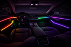 6-Piece Acrylic RGB Car Ambient Light – App Control, Music Sync, Dashboard & Door LED Strips