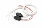 70MM LED Angel Eye Halo Ring Headlight – Ultra Bright White DRL Projector Halo Light (2PCS)
