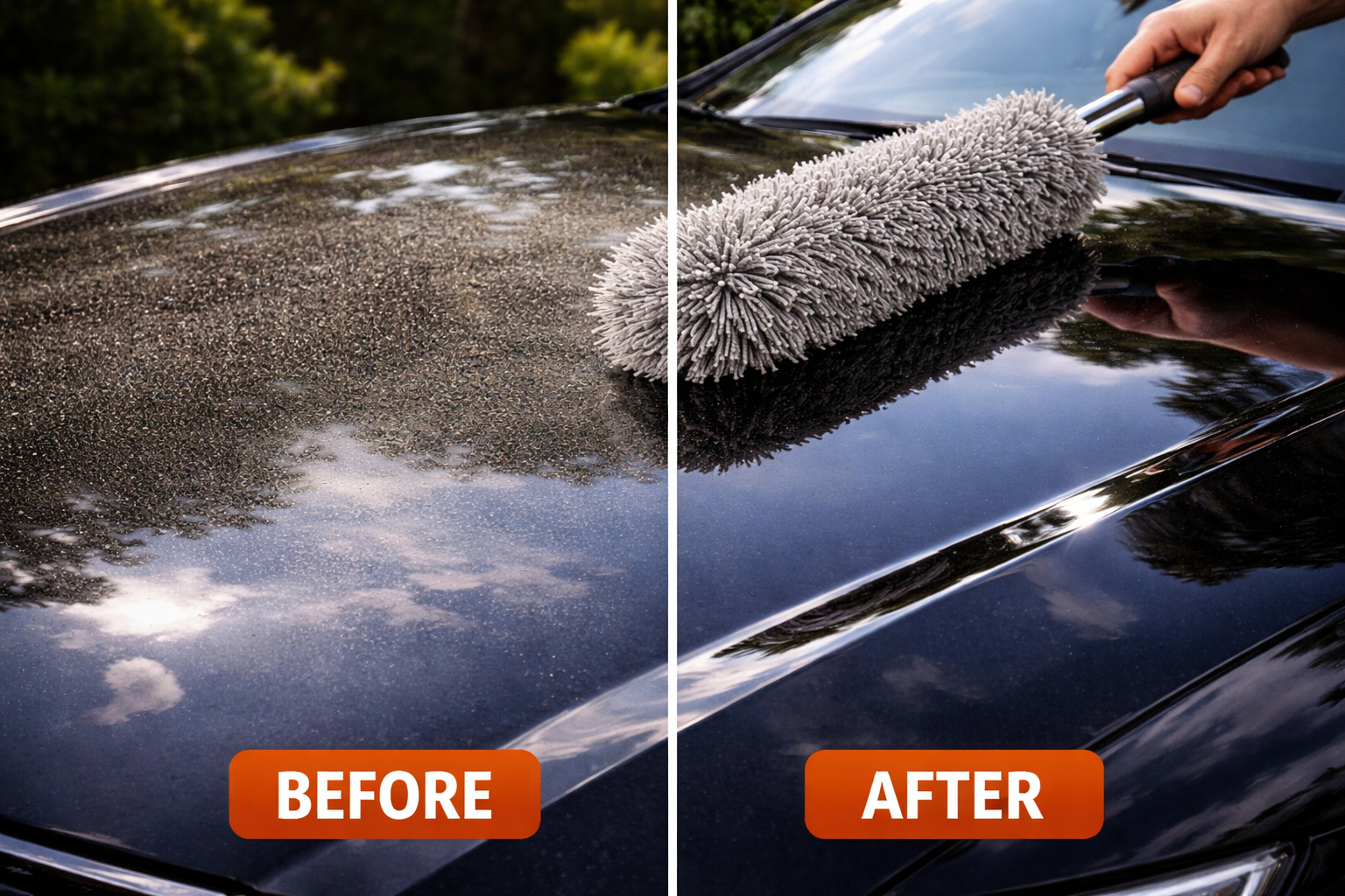 Premium Microfiber Car Duster – Scratch-Free Dust Cleaner Brush
