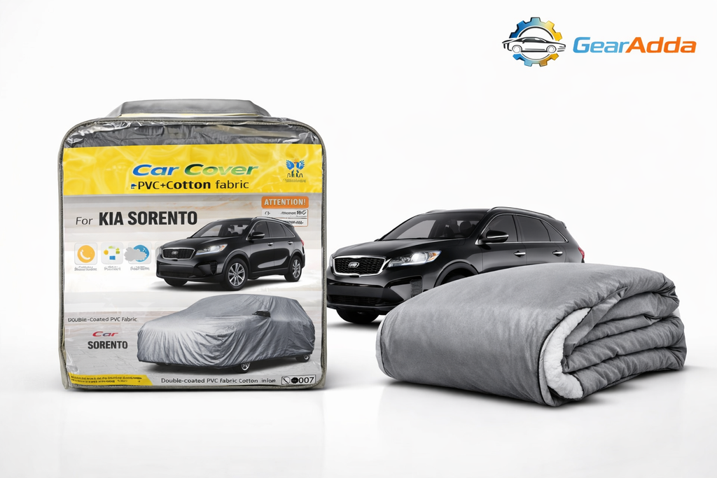 Premium Waterproof Car Cover for KIA Sorento (2020–2024) – Double-Coated PVC with Soft Cotton Lining
