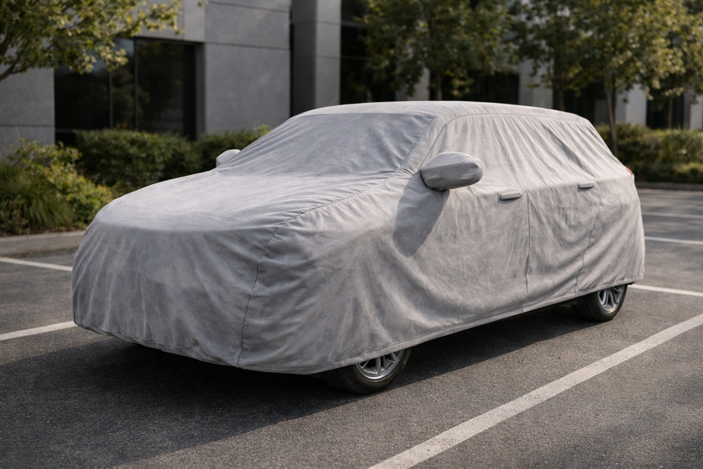 Premium Waterproof Car Cover for Hyundai Tucson (2021–2024) – Double Coated PVC with Soft Cotton Inner