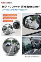 HD Convex Blind Spot Mirror – Universal Car Side Mirror Safety Accessory