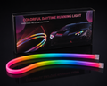 RGB Mobile App Controlled Daytime Running Lights (DRL) Strip Kit - Flexible Headlight Ambient LED for Cars