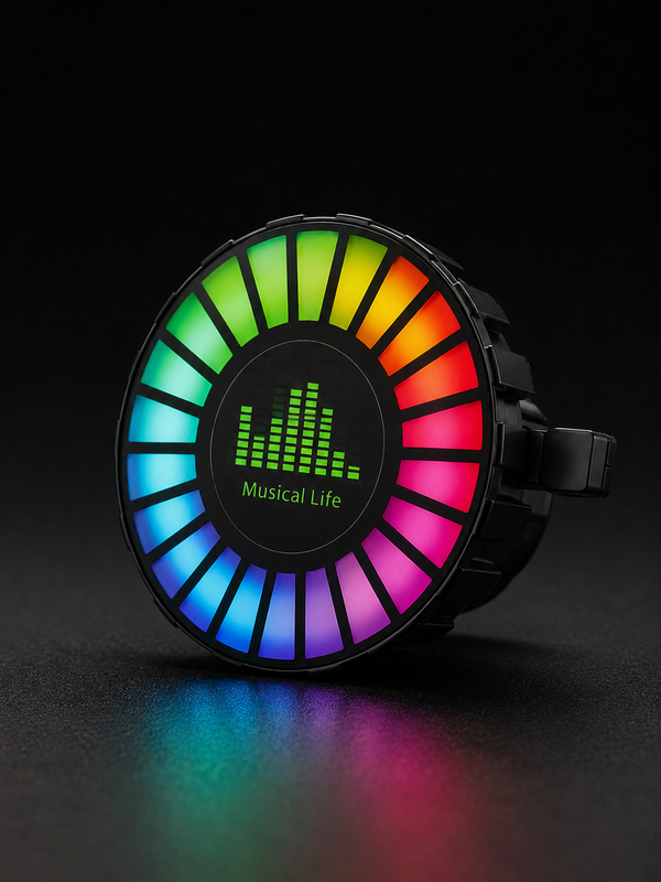 RGB Car Air Vent Clip M8 – Musical Life Car Air Freshener with Colorful LED Lights