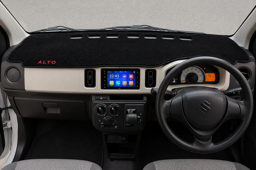 Premium Dashboard Mat for Suzuki Alto 660 – Anti-Slip Velvet Dashboard Cover, Heat Protection & Anti-Glare
