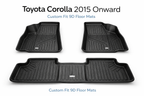 TPR 9D Car Floor Mats for Toyota Corolla 2015 Onward – Waterproof, Anti-Slip, Full Coverage Custom Fit Mats