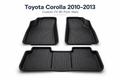 TPR 9D Car Floor Mats for Toyota Corolla 2010–2013 – Waterproof, Anti-Slip, Full Coverage Custom Fit Mats