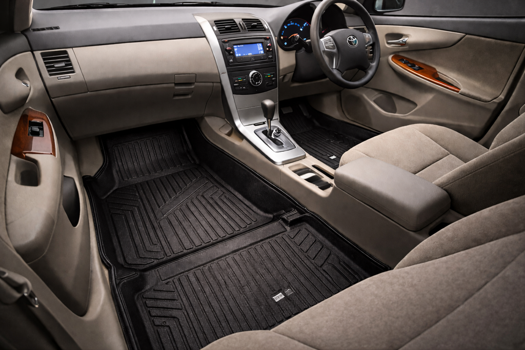 TPR 9D Car Floor Mats for Toyota Corolla 2010–2013 – Waterproof, Anti-Slip, Full Coverage Custom Fit Mats