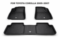 TPR 9D Car Floor Mats for Toyota Corolla 2005–2007 – Waterproof, Anti-Slip, Full Coverage Premium Mats