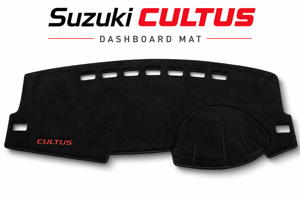 Premium Dashboard Mat for Suzuki Cultus – Anti-Slip Velvet Dashboard Cover, Heat Protection & Anti-Glare