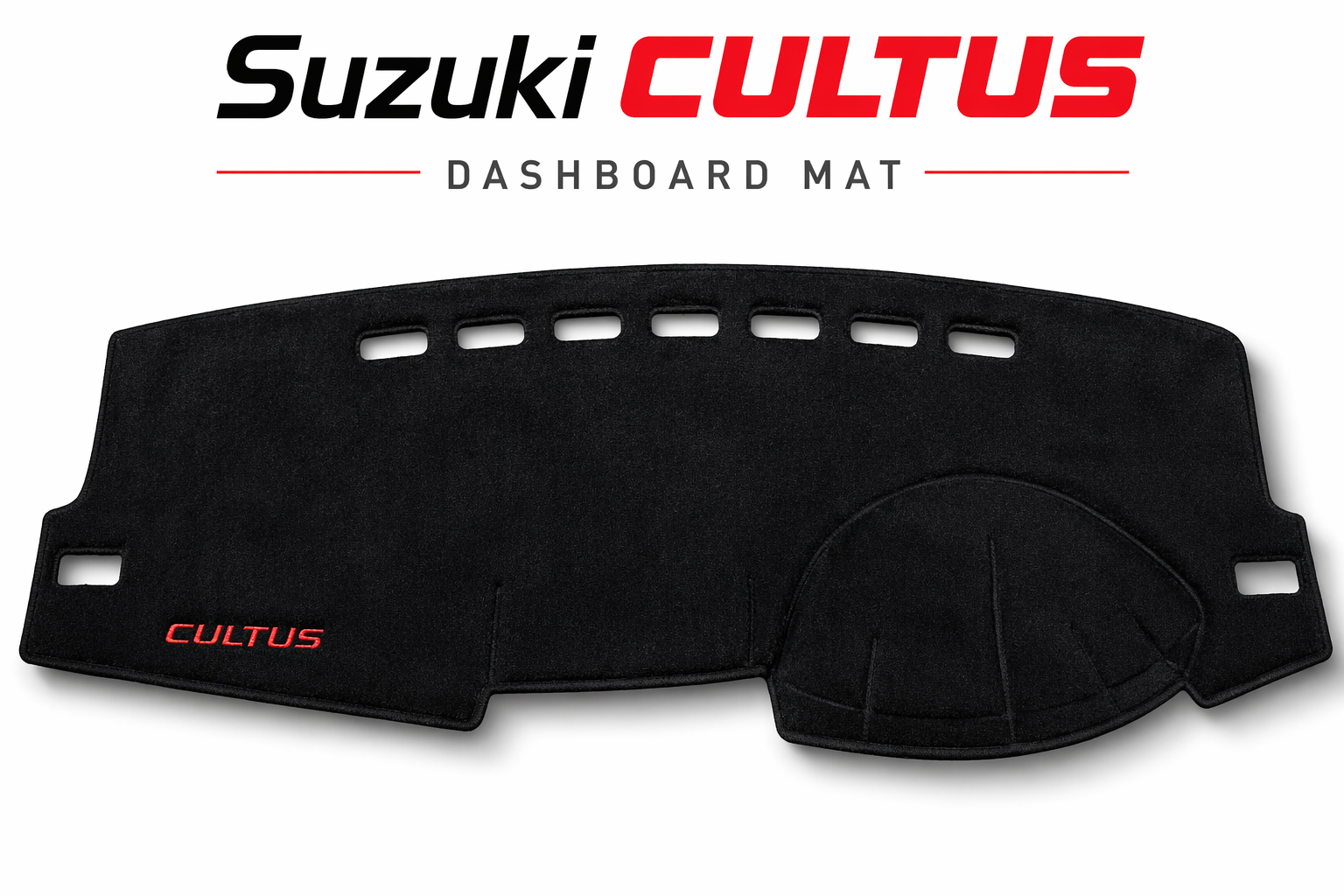 Premium Dashboard Mat for Suzuki Cultus – Anti-Slip Velvet Dashboard Cover, Heat Protection & Anti-Glare