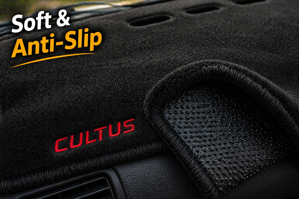 Premium Dashboard Mat for Suzuki Cultus – Anti-Slip Velvet Dashboard Cover, Heat Protection & Anti-Glare