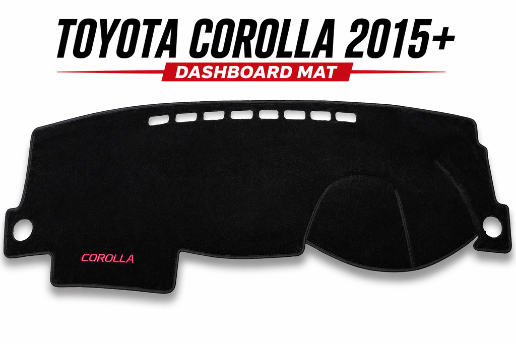 Premium Dashboard Mat for Toyota Corolla 2015–2021 – Anti-Slip Velvet Dashboard Cover, Heat Protection & Anti-Glare