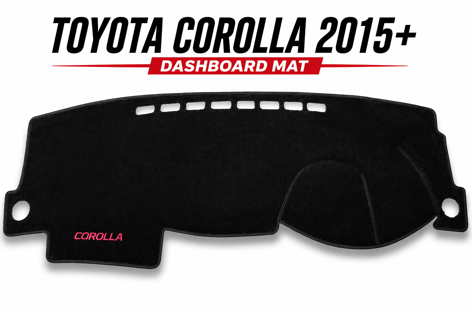 Premium Dashboard Mat for Toyota Corolla 2015–2021 – Anti-Slip Velvet Dashboard Cover, Heat Protection & Anti-Glare