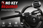 Premium Car Steering Wheel Lock – Password Combination Anti-Theft Lock