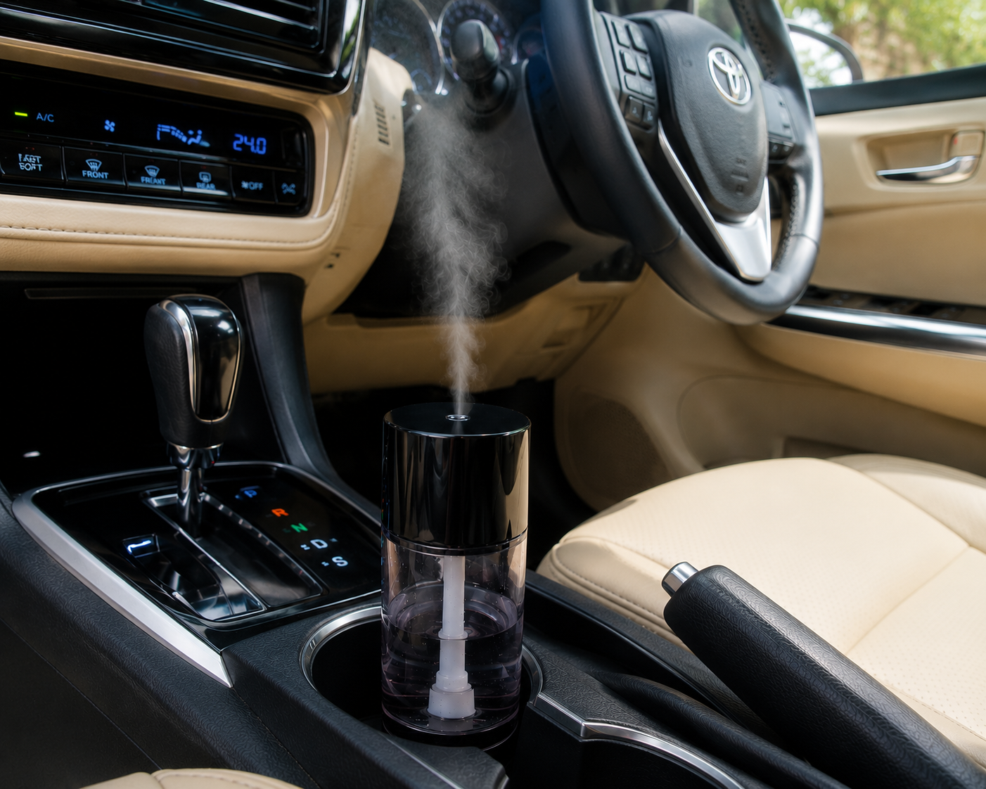 Mini Car Humidifier – Portable Aroma Diffuser with Soft Mist for Car Interior