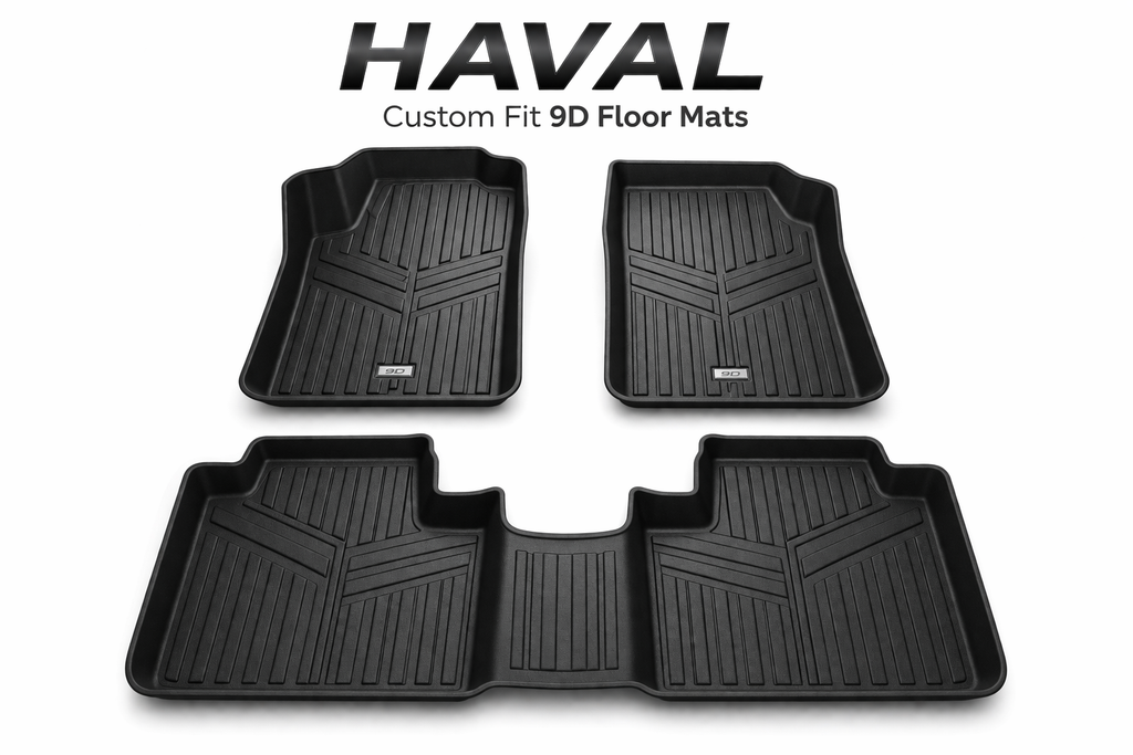 TPR 9D Car Floor Mats for HAVAL (All)  – Waterproof, Anti-Slip, Full Coverage Custom Fit SUV Mats (Pakistan Version)