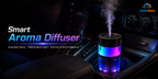 Smart Auto Spray Aroma Diffuser with RGB Ambient Light – USB Rechargeable Car Air Freshener