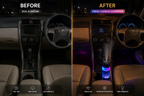 Smart Auto Spray Aroma Diffuser with RGB Ambient Light – USB Rechargeable Car Air Freshener