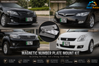 Magnetic Number Plate Mount Kit – No Drill License Plate Holder with 3M Adhesive (2 PCS)