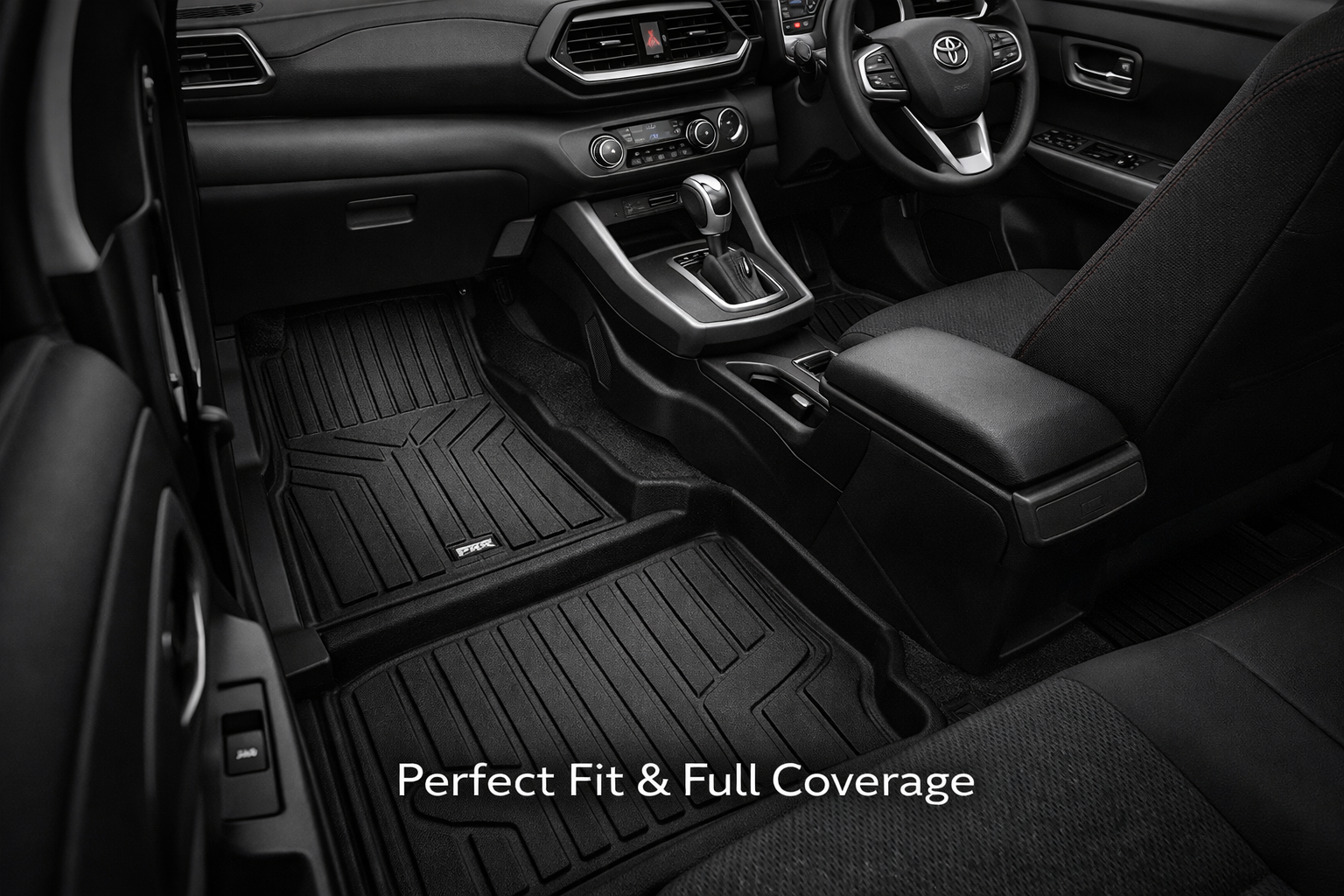 TPR 9D Car Floor Mats for Toyota Raize – Waterproof, Anti-Slip, Full Coverage Custom Fit Mats
