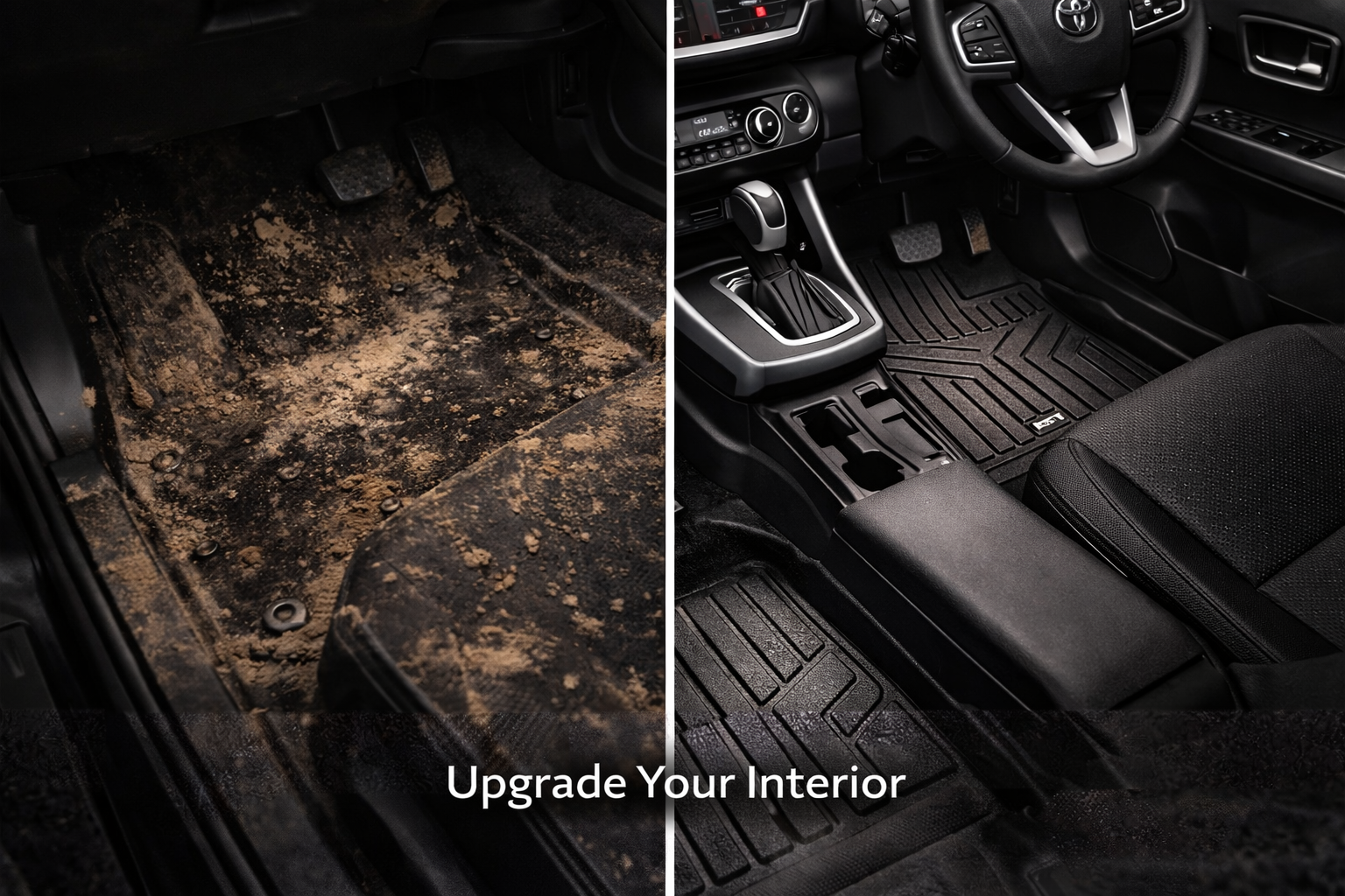 TPR 9D Car Floor Mats for Toyota Raize – Waterproof, Anti-Slip, Full Coverage Custom Fit Mats