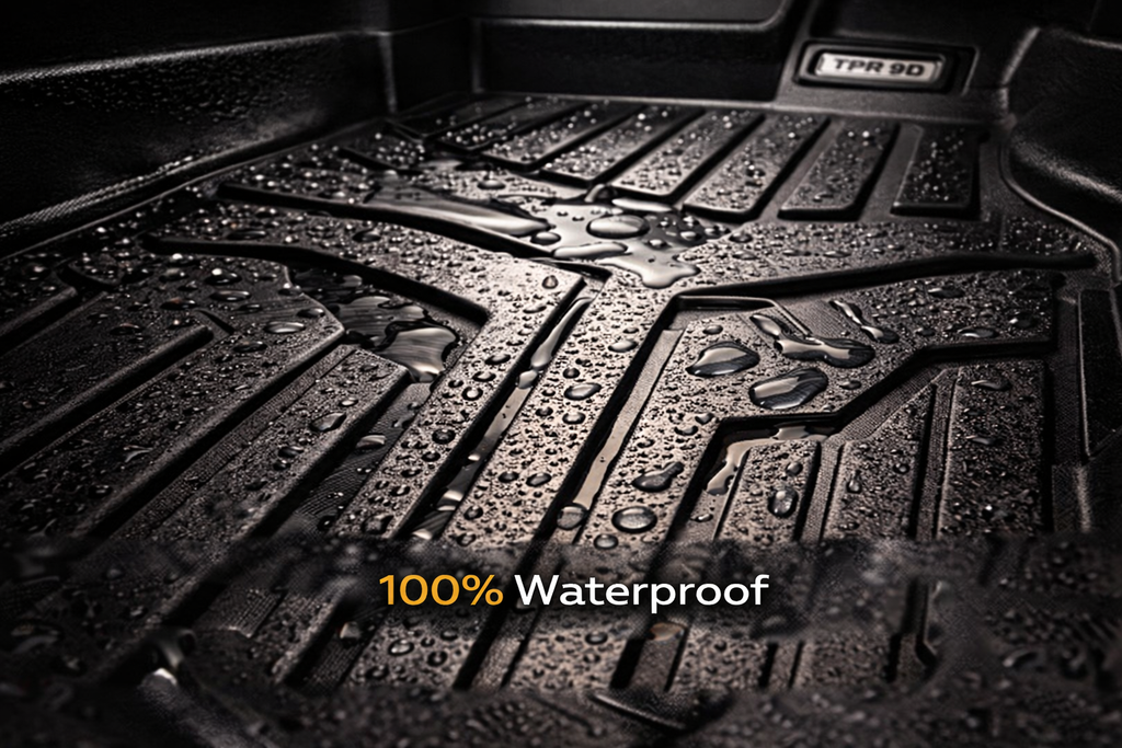 TPR 9D Car Floor Mats for Toyota Revo (Hilux) – Waterproof, Anti-Slip, Full Coverage Heavy-Duty Custom Fit Mats