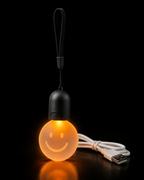 Rechargeable Smiley Hanging Ambient Light – USB Car & Room Mood Lamp