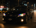 RGB Mobile App Controlled Daytime Running Lights (DRL) Strip Kit - Flexible Headlight Ambient LED for Cars
